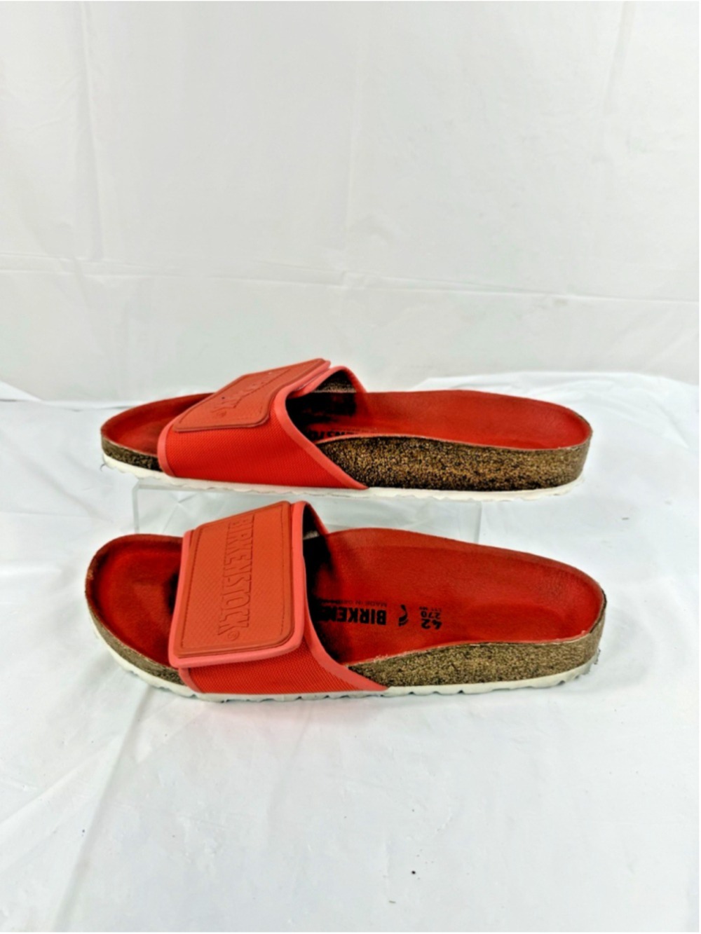 Birkenstock Tema One Strap Coral Women Sandals Sz 42